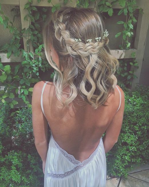 Peinados para novias con media melena - 2