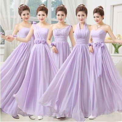 Ideas vestidos de dama en color lila lavanda Foro Moda Nupcial