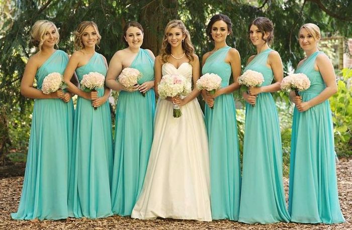 Ideas Vestidos De Dama En Color Aqua Foro Moda Nupcial Bodas Com Mx