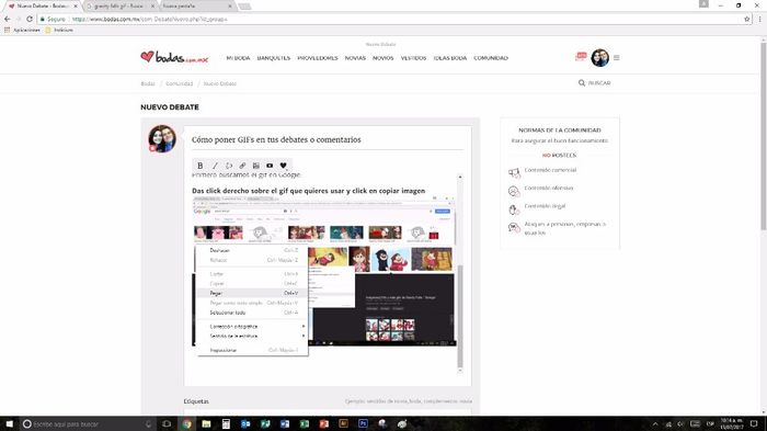 En el lugar que quieres que aparezca das click derecho nuevamente y luego click en pegar