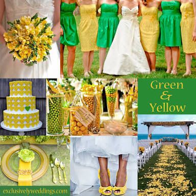 Combinaciones de colores en amarillo y toques de verde - 4