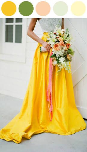 Combinaciones de colores en amarillo y toques de verde - 18