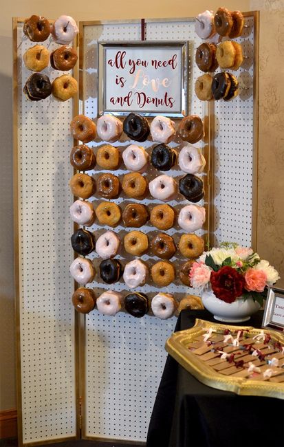 ¡Un muro de donas!