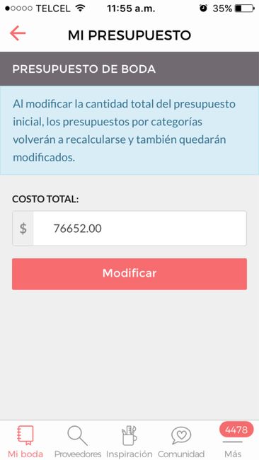  Presupuesto en la aplicación jajaja - 1