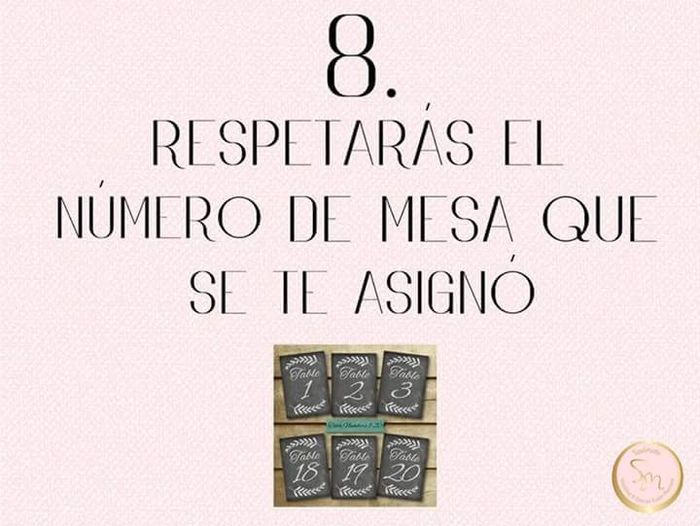 Los 10 mandamientos de una boda 9