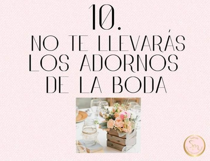 Los 10 mandamientos de una boda 11