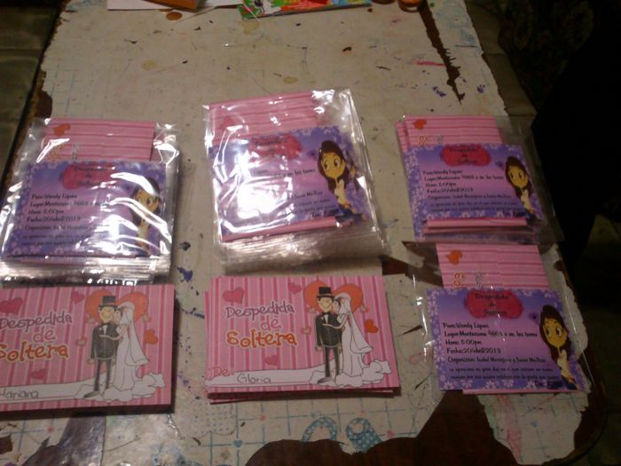 invitaciones y sobre