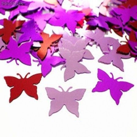 Confeti con forma mariposa color metálico!!!