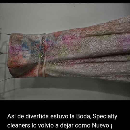 Limpieza de vestido - 1