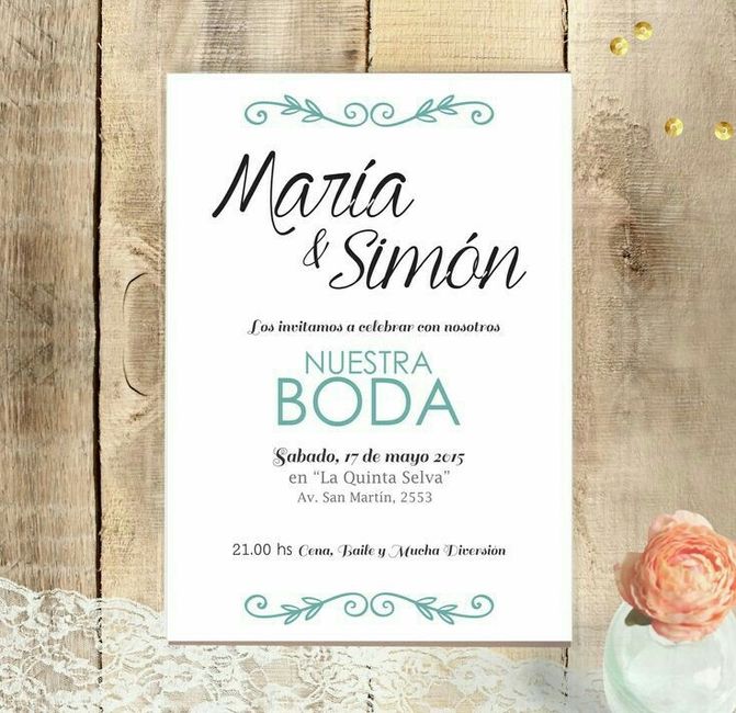 Estilo de invitaciones - 1