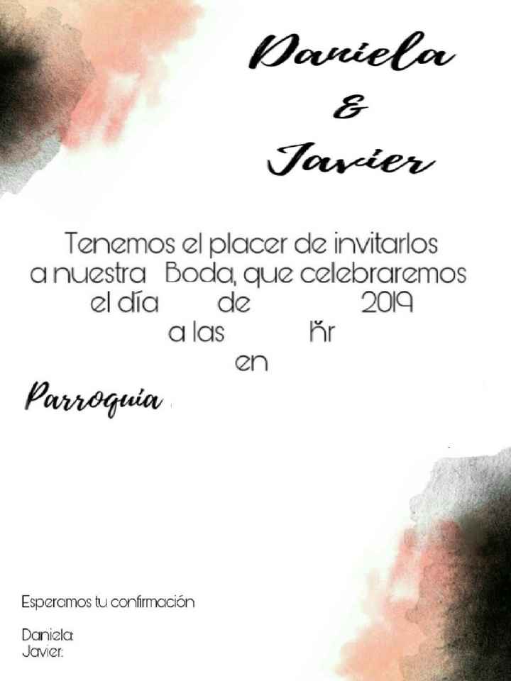 Invitaciones económicas - 1