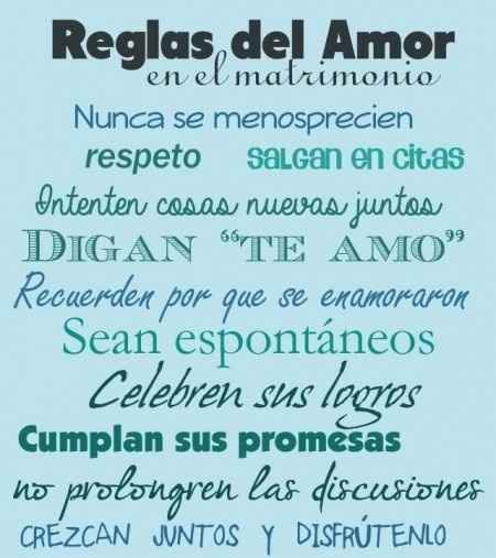 Reglas del amor en el matrimonio