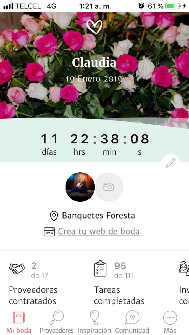 Mi marcador en el primer día del año 2019⏳👰🏻🤵🏻 - 1