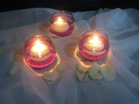 Velas para las mesas