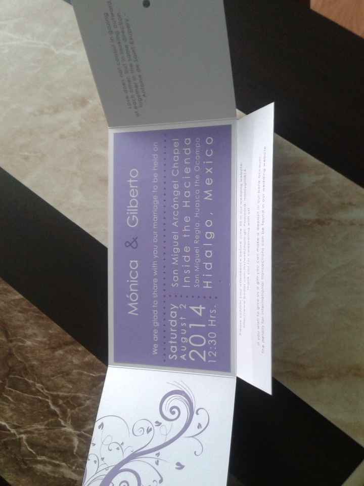 Mis invitaciones (versión inglés)