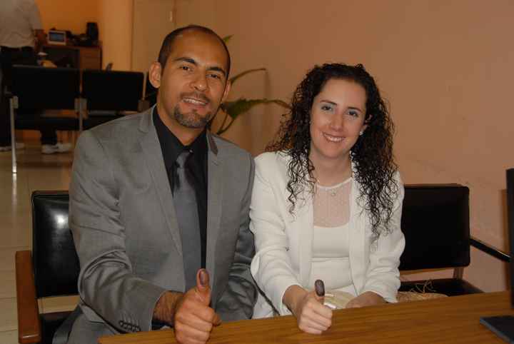 Después de firmar y poner la huella