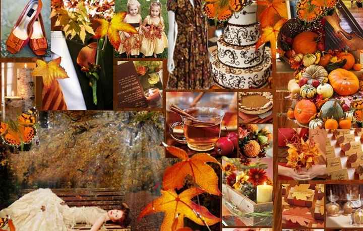 tonos para boda en otoño