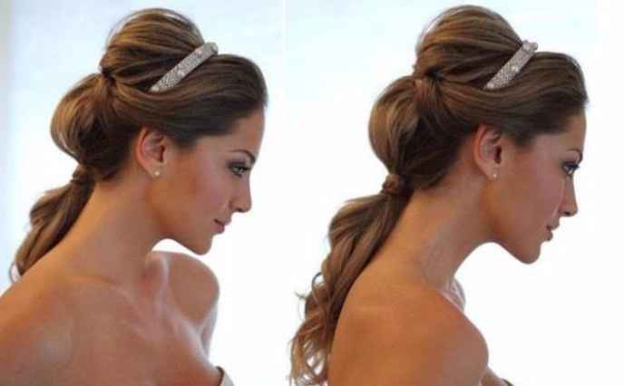 Peinado semi recogido