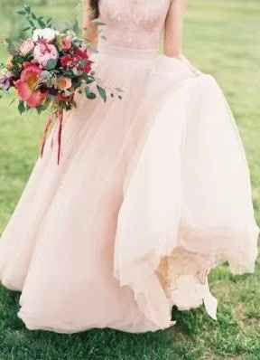Vestido rosa blush