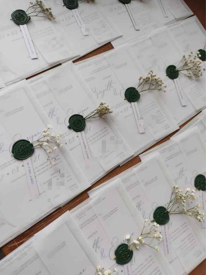 Invitaciones listas. - 1