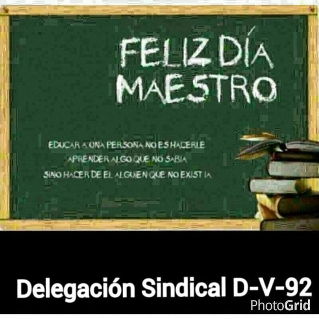 Feliz día del maestro