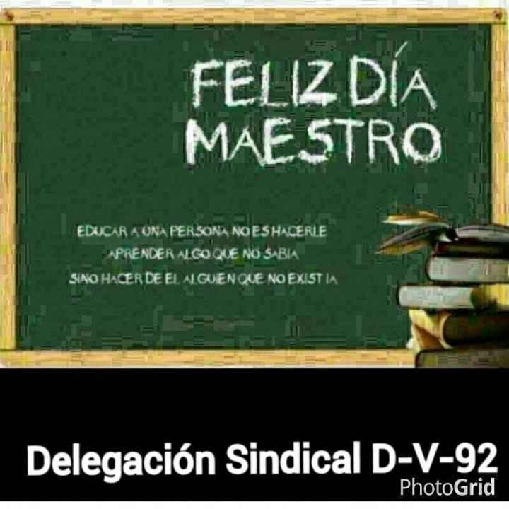 Feliz día del maestro
