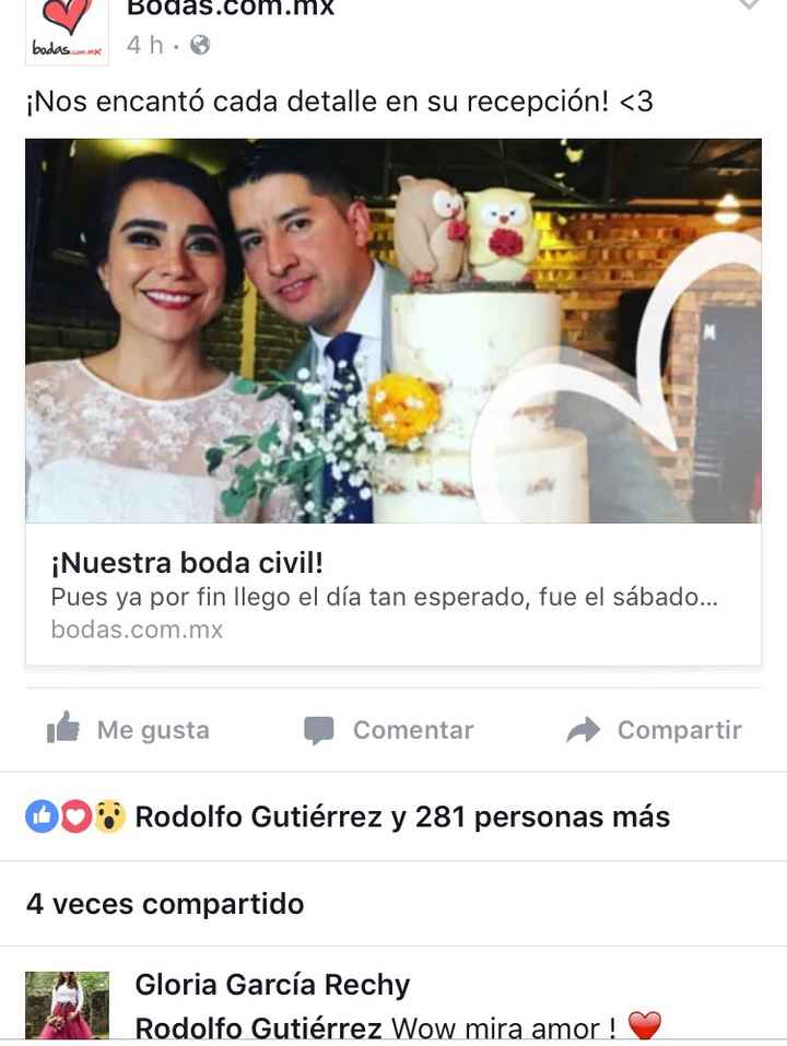 Nuestra boda en face - 1