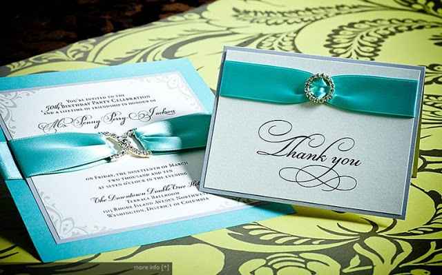 invitaciones en turquesa