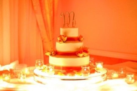 Pastel en naranja