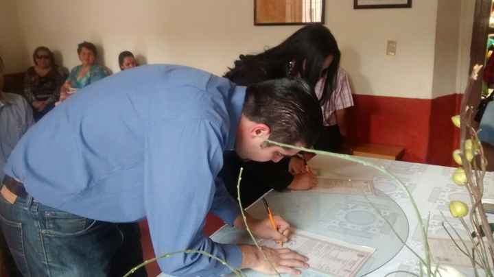 Nuestra boda al civil. - 2