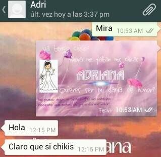 Respuesta Dama de honor