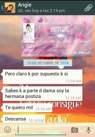 Respuesta Dama de honor