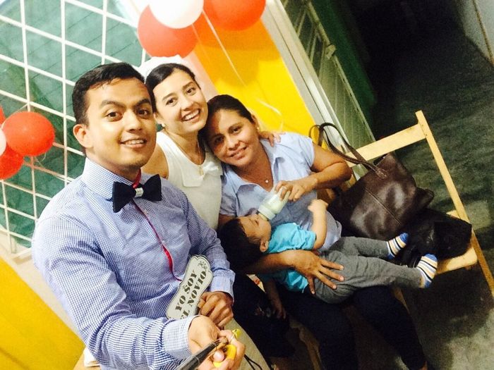 CON LA MADRINA DE CENTROS DE MESA