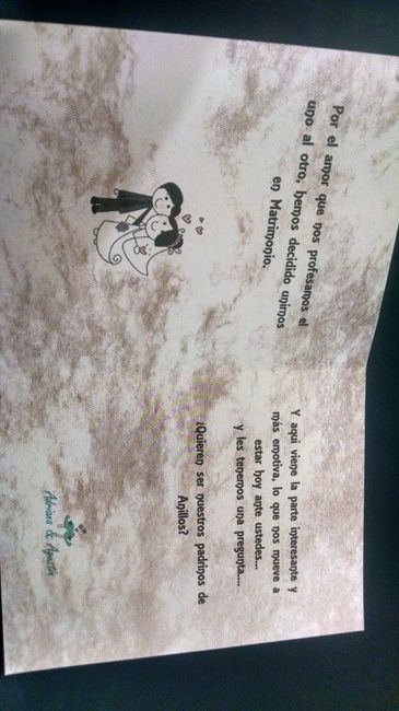 Invitaciones para padrinos - 3