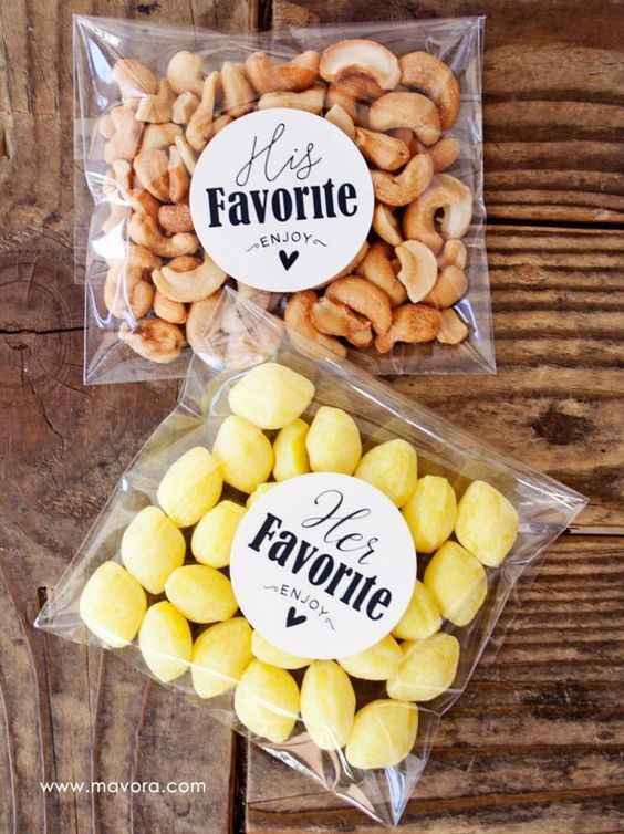 Los dulces favoritos de él y de ella