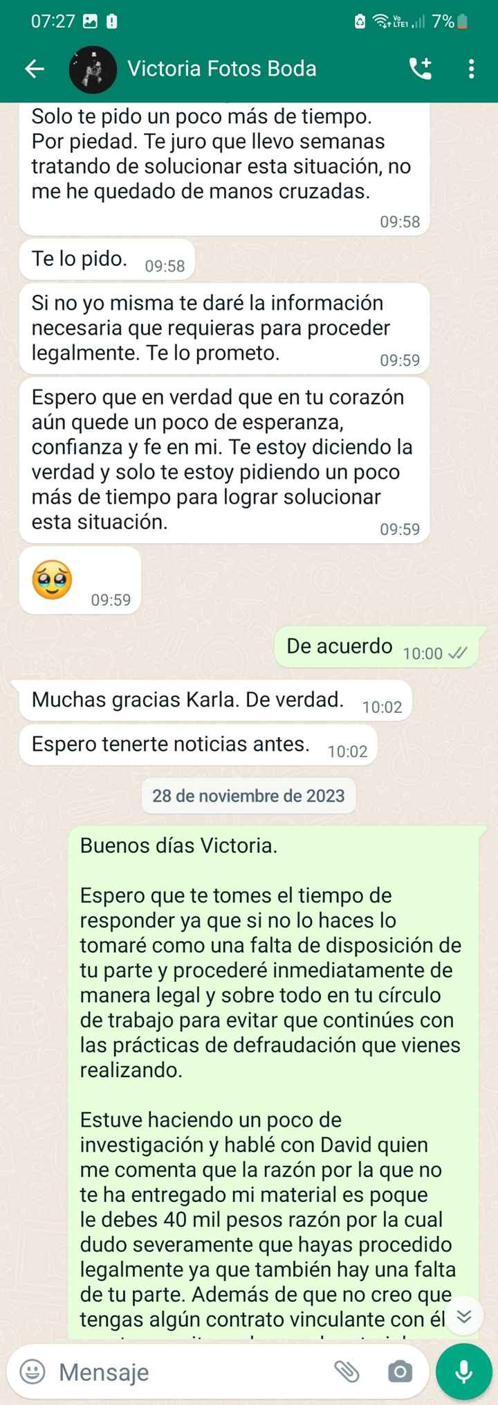 ¡Cuidado! No contrates a Victoria Serrano (wedding Photo y Video/kepping Memories/vr Wedding Photo &