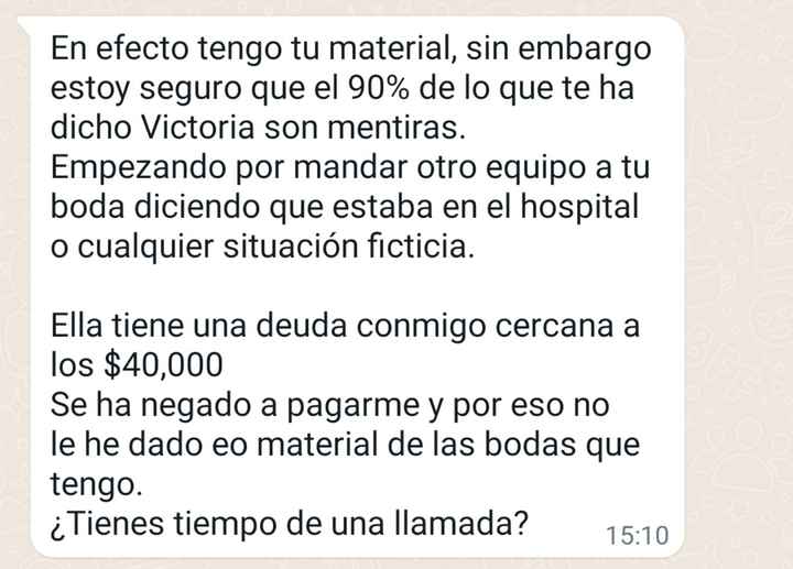 ¡Cuidado! No contrates a Victoria Serrano (wedding Photo y Video/kepping Memories/vr Wedding Photo &