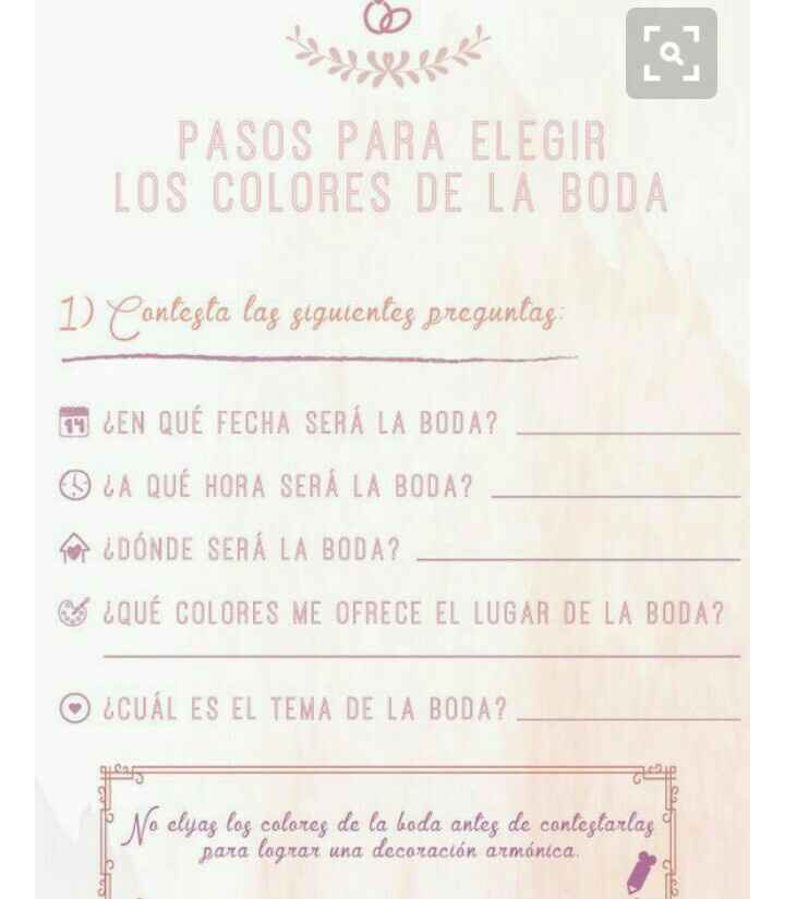 Tu ya elegiste los colores de tu boda? - 1