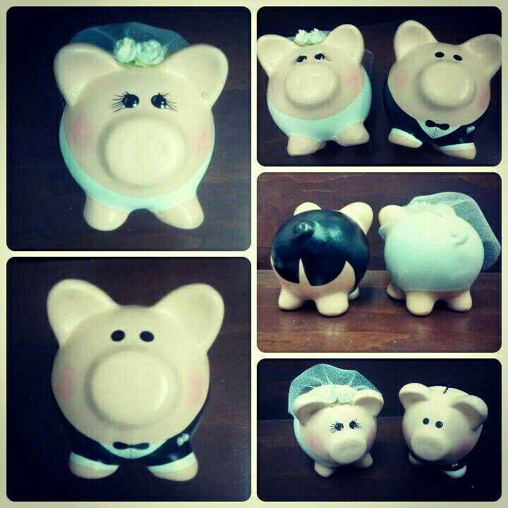  Cerditos novia y novio - 5