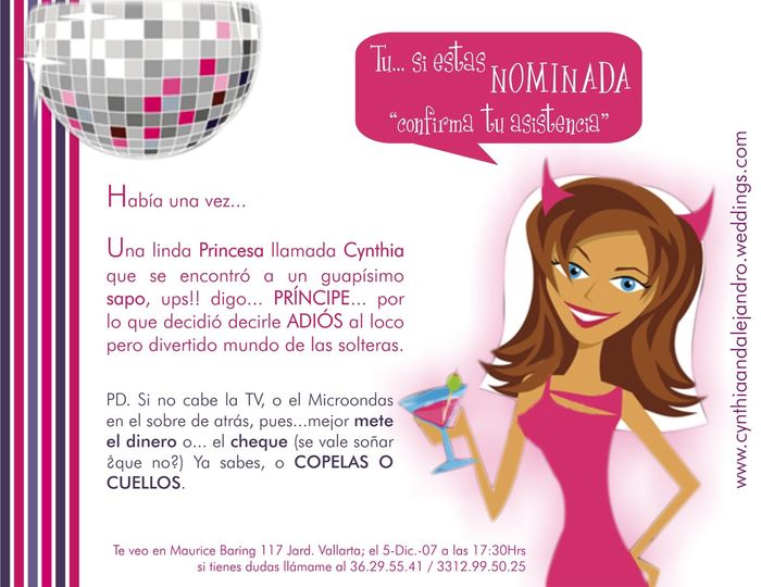 invitacion despedida