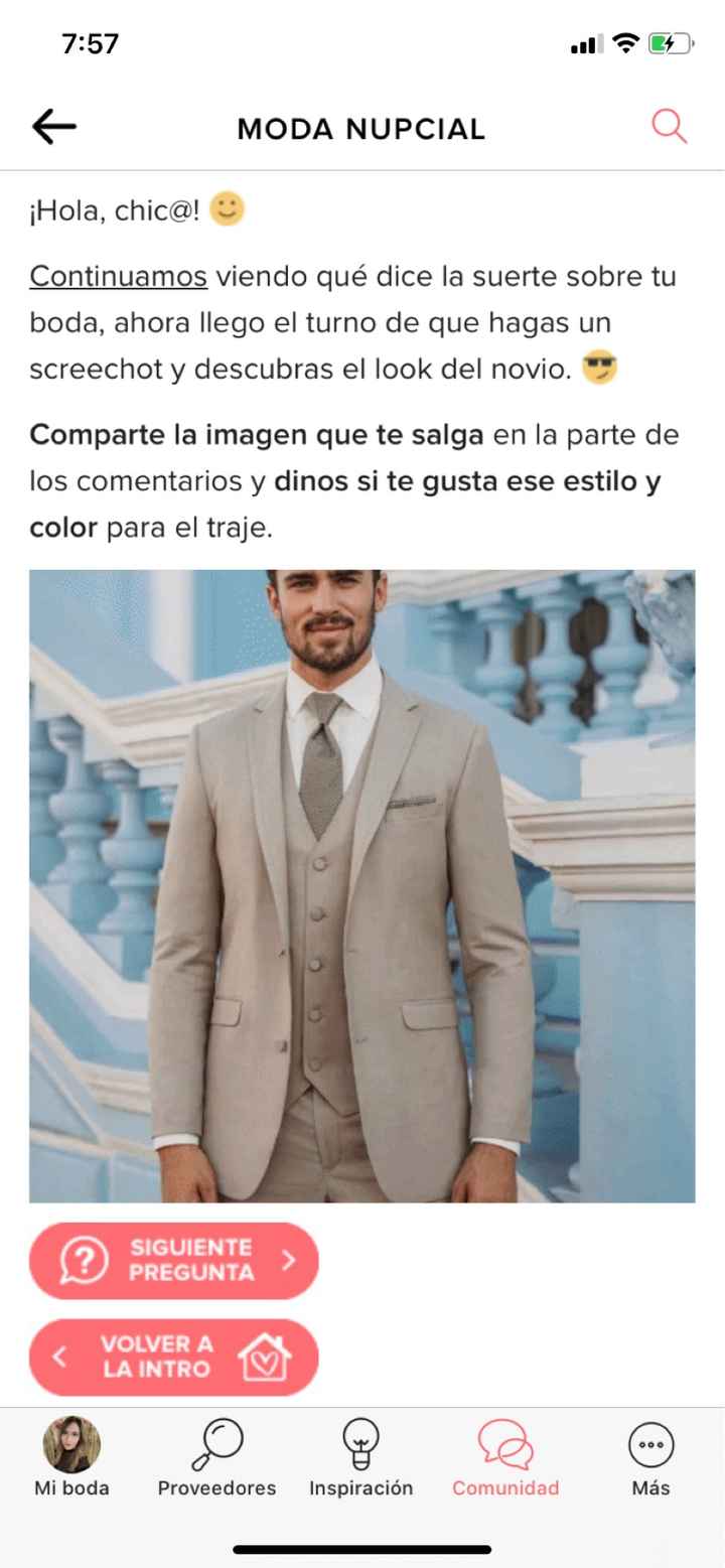 Haz screenshot y descubre el look de novio - 1