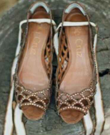 Zapatos de novia, estilo rústico. - 3