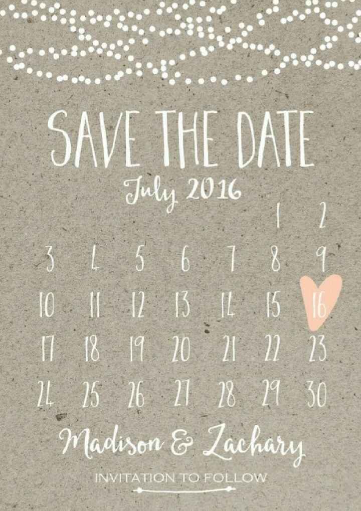 Save the date sin fotografías. - 6
