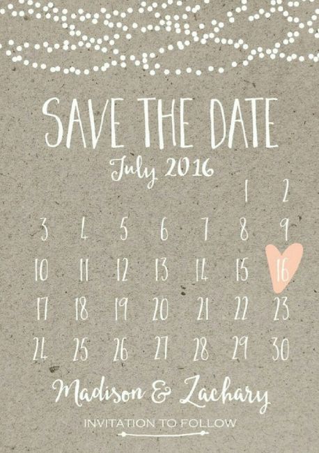 Save the date sin fotografías. - 6
