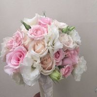 El bouquet ya forrado