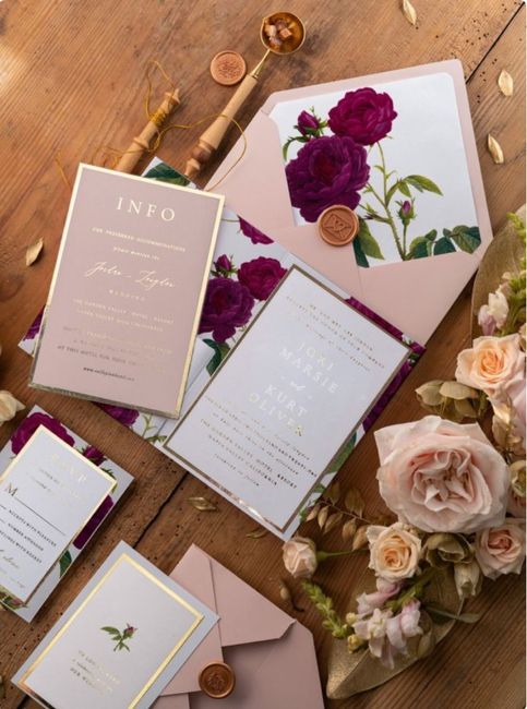 Ideas de invitaciones en Rose Gold!!! 3