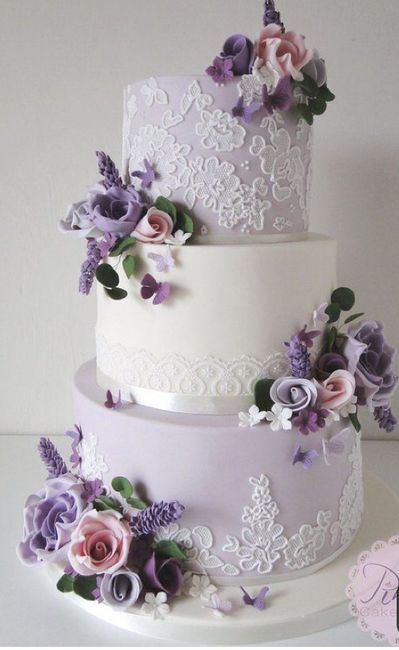 Pasteles En Tonos Morado Foro Banquetes Mx