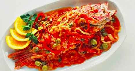 Huachinango a la veracruzana