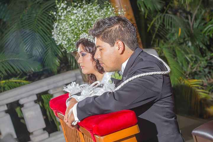 en el altar