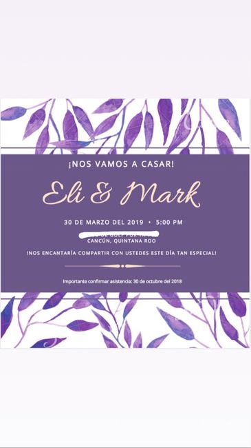 Save the Date..... Listo ✓ - 1